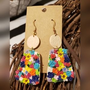 Handmade beautiful full floral earrings